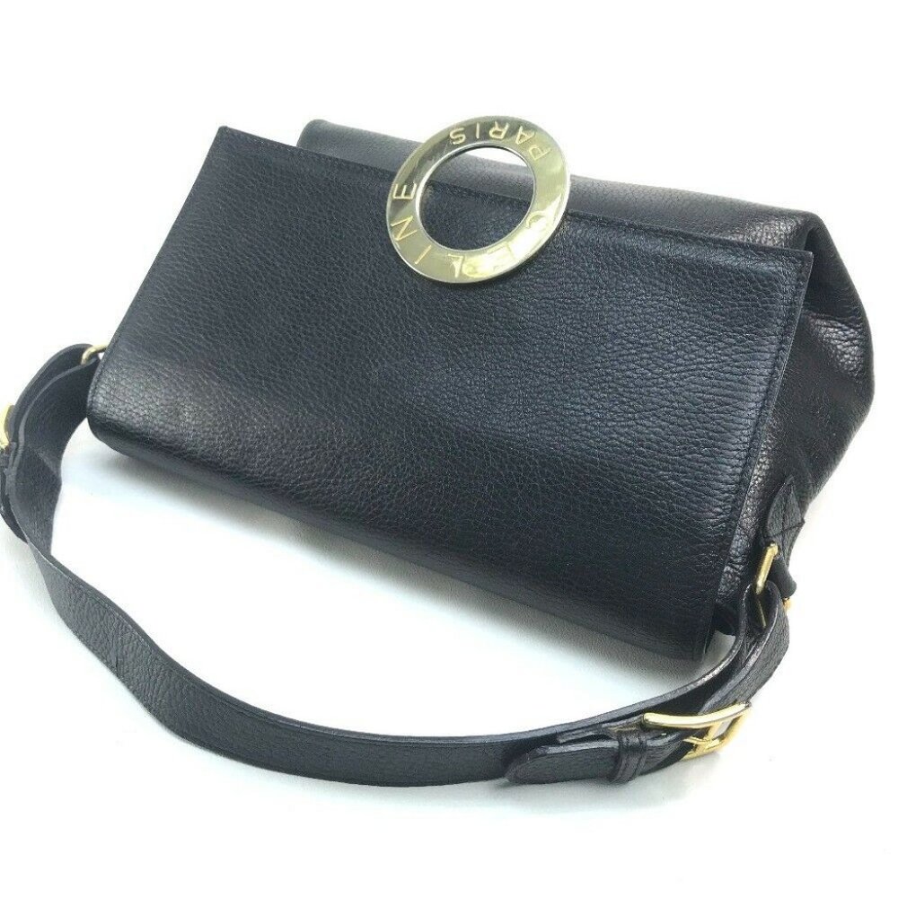 CELINE vintage Circle logo One Shoulder Bag Hand B - Picture 2 of 10